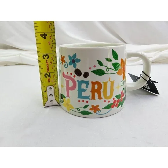 Starbucks Peru 20 Anos (Years) White Floral Llama 14 Oz Coffee Mug Cup NWT  is available for purchase on au PAY Market - Imported Goods Online Store  Co.Ltd. | au PAY Market -